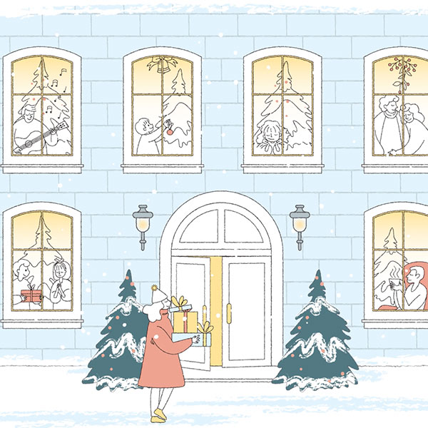Noël animation scène